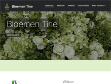 Tablet Screenshot of bloementine.be